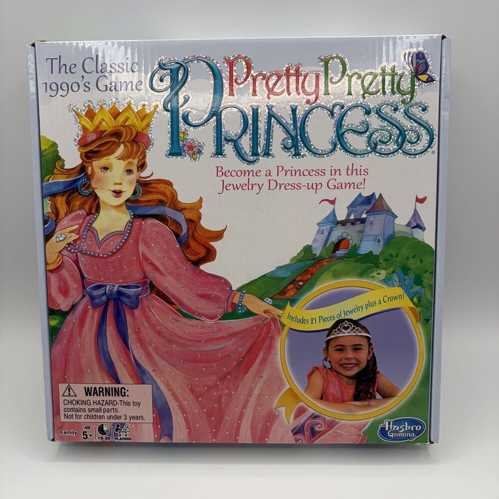 2020 Pretty Pretty Princess Game Jewelry Board Game 1990's Classic Remake New